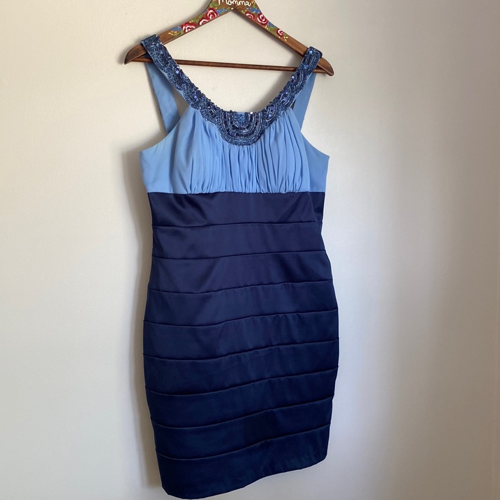 JS Boutique women’s blue size 12 dress midi.